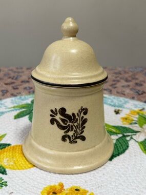 Vintage Ceramic Country Village Sugar Dish